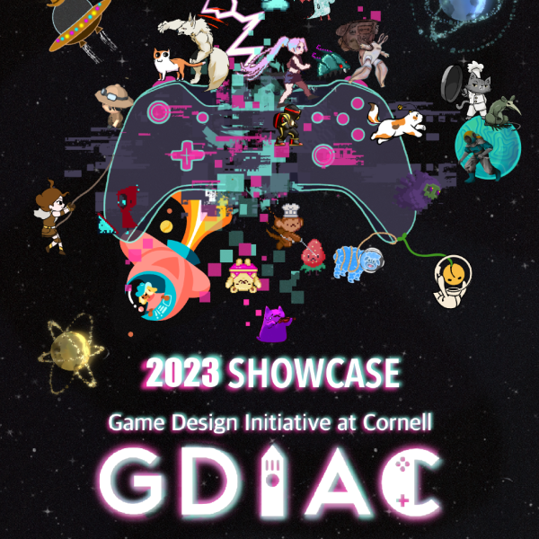 A color graphic promoting the GDIAC showcase