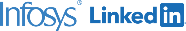 The Infosys and LinkedIn logo