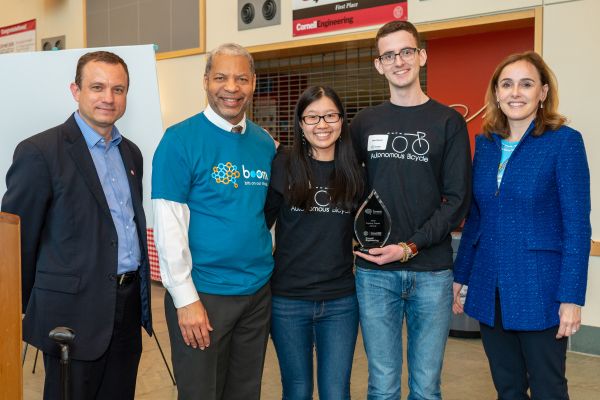 Autonomous bicycle team winning Legacy Team Award