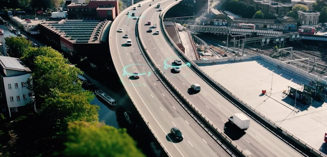 cars driving on highway