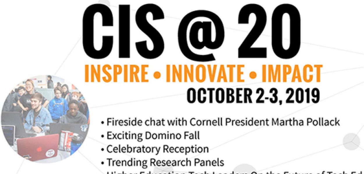 CIS 20th anniversary promotional banner