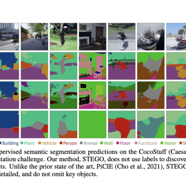 Bharath Hariharan and Noah Snavely Develop STEGO, a novel AI framework that distills unsupervised features into high-quality discrete semantic labels